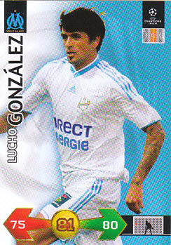 Lucho Gonzalez Olympique Marseille 2009/10 Panini Super Strikes CL #239